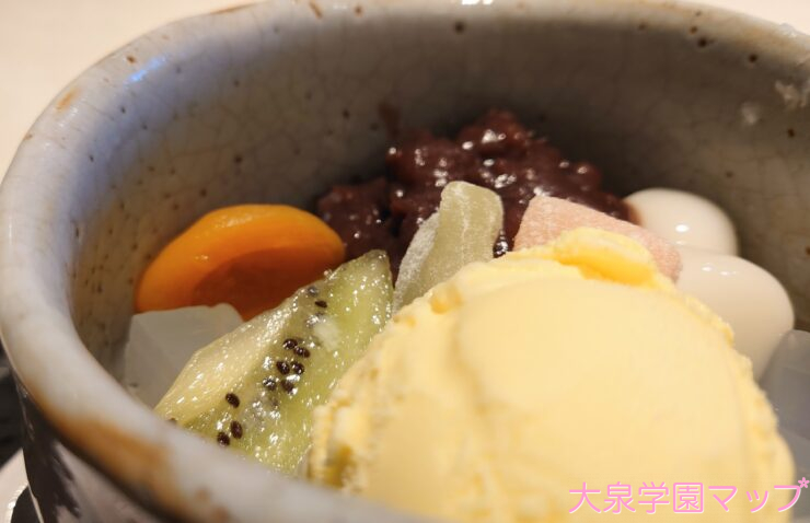 白玉クリームあんみつ